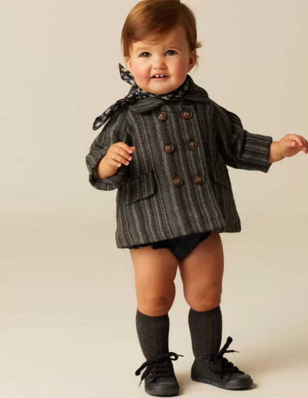 NÍCOLI ABRIGO BEBé RAYA GRIS< Ropa De Abrigo