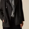 NÍCOLI ABRIGO CRUZADO ESPIGA GRIS< Ropa De Abrigo
