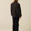NÍCOLI ABRIGO CRUZADO ESPIGA GRIS< Ropa De Abrigo