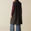 NÍCOLI ABRIGO SIN MANGA RAYA GRIS< Ropa De Abrigo