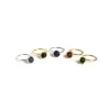 NÍCOLI ANILLO DORADO ESFERA PEQUEÑO ONIX< Anillos