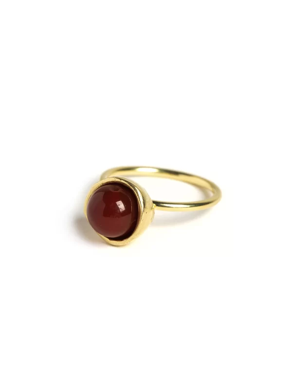 NÍCOLI ANILLO ESFERA DORADO AGATHA< Anillos