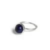 NÍCOLI ANILLO ESFERA PLATEADO LAPISLAZULI< Anillos