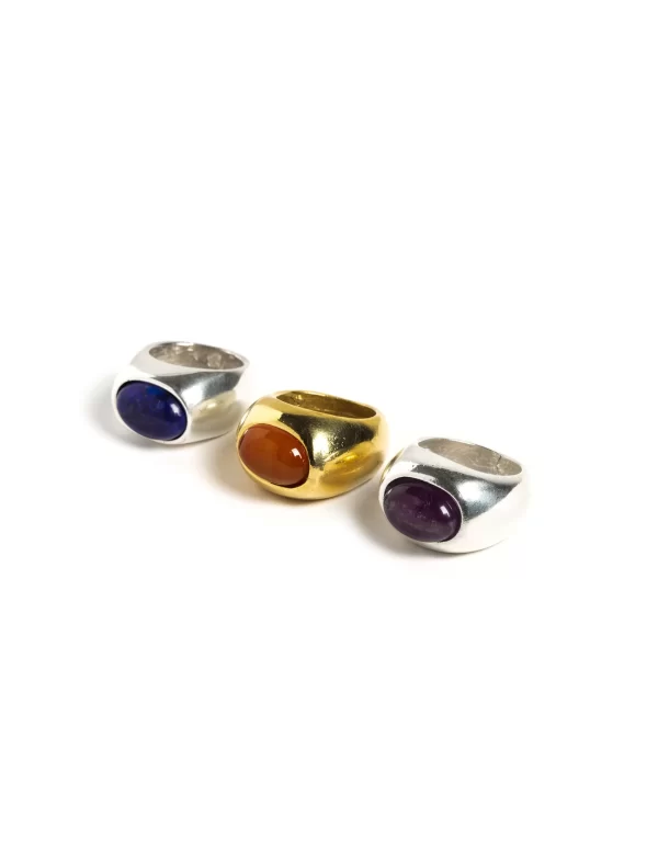 NÍCOLI ANILLO OVALO AMATISTA< Anillos