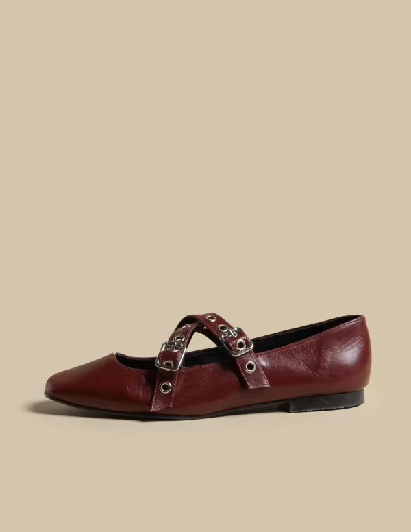 NÍCOLI BAILARINA DOBLE HEBILLA< Zapatos