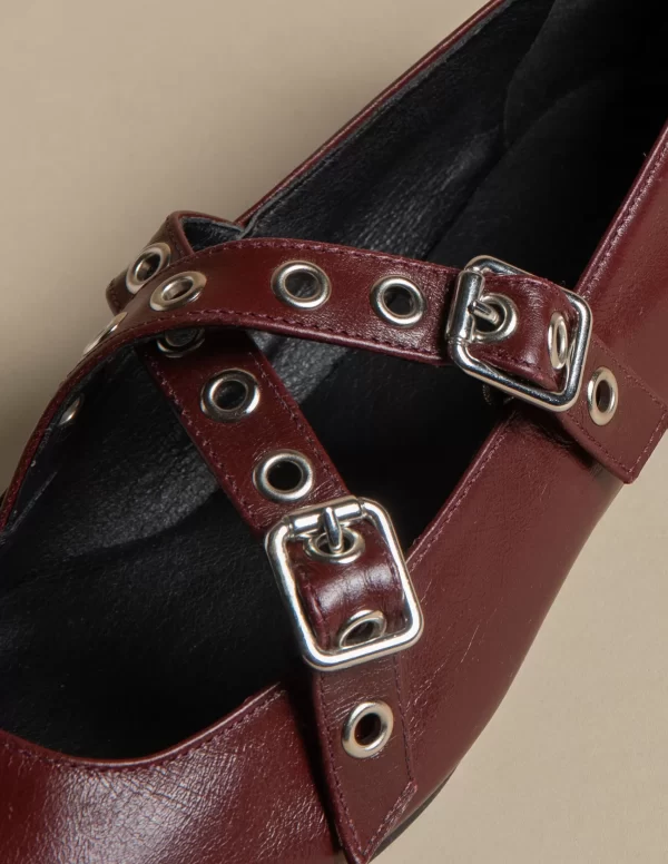 NÍCOLI BAILARINA DOBLE HEBILLA< Zapatos