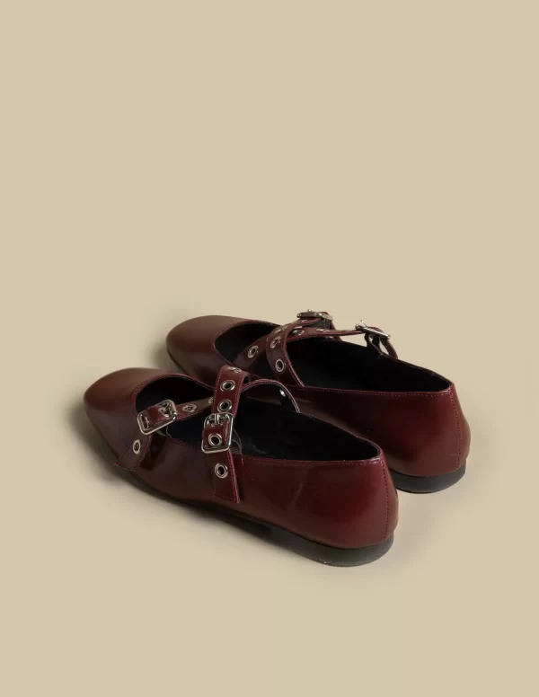 NÍCOLI BAILARINA DOBLE HEBILLA< Zapatos