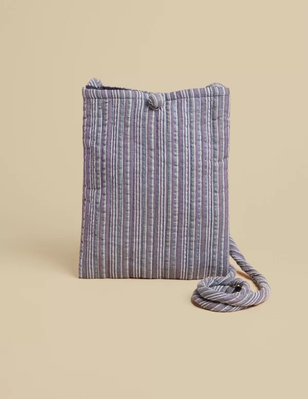 bandolera_raya_azul_lurex_0.webp NÍCOLI BANDOLERA RAYA AZUL LUREX< Bolsos Y Bandoleras | Bolsos