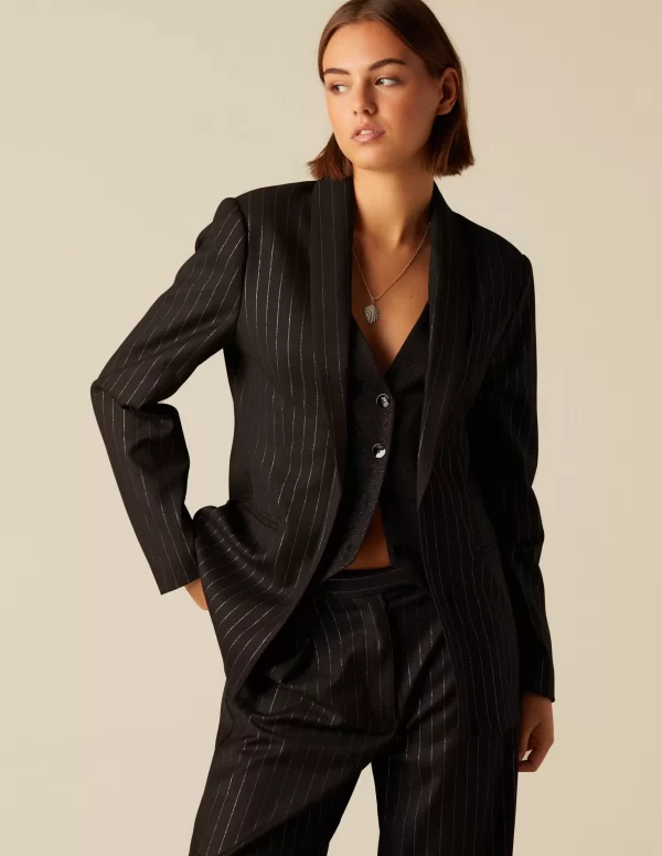 NÍCOLI BLAZER CHALECO RAYA BRILLO< Blazers