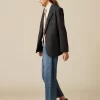 NÍCOLI BLAZER ESPIGA AZUL< Blazers