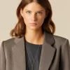 NÍCOLI BLAZER GRIS BRILLO< Blazers