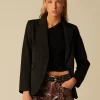 NÍCOLI BLAZER NEGRO BRILLO< Blazers