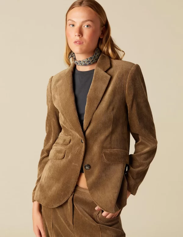 NÍCOLI BLAZER PANA MARRÓN< Blazers