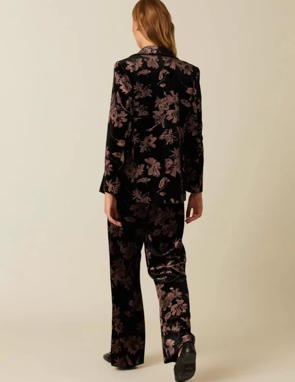 NÍCOLI BLAZER TERCIOPELO FLOR< Blazers