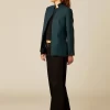 blazer_verde_raya_1.webp NÍCOLI BLAZER VERDE RAYA< Blazers