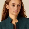 blazer_verde_raya_2.webp NÍCOLI BLAZER VERDE RAYA< Blazers