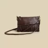 NÍCOLI BOLSO FLECOS MARRON< Bolsos | Bolsos