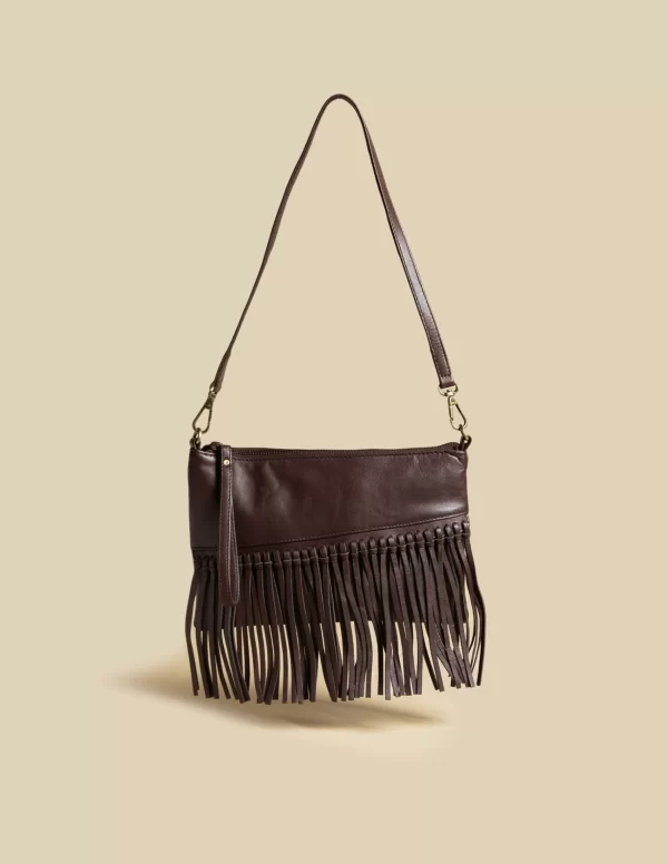 NÍCOLI BOLSO FLECOS MARRON< Bolsos | Bolsos