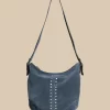NÍCOLI BOLSO SERRAJE AZUL TACHAS< Bolsos