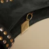 NÍCOLI BOLSO TACHAS SERRAJE VERDE< Bolsos
