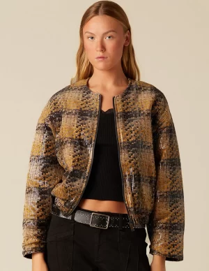 NÍCOLI BOMBER LENTEJUELAS< Ropa De Abrigo