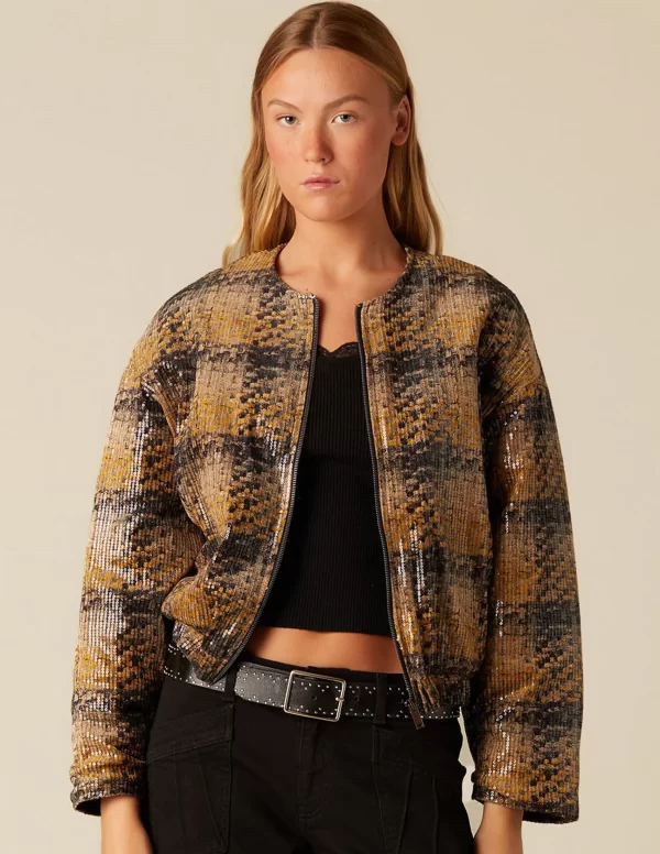NÍCOLI BOMBER LENTEJUELAS< Ropa De Abrigo