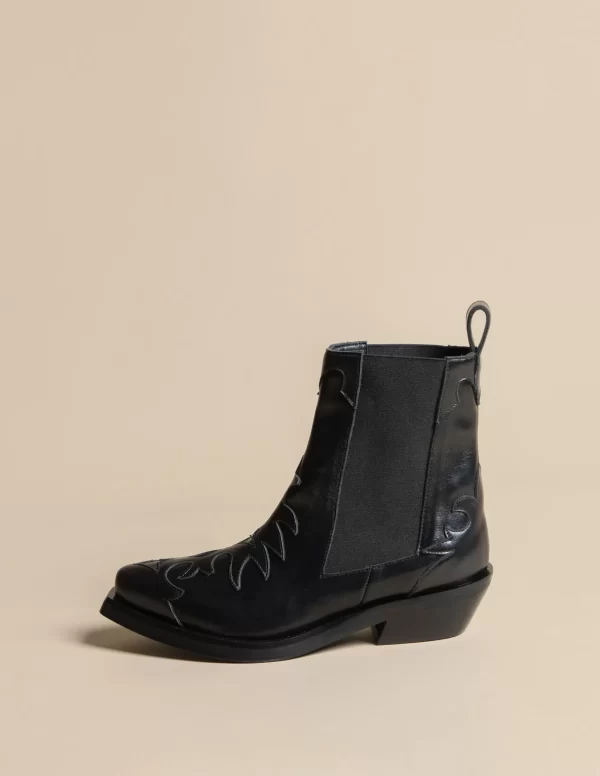 NÍCOLI BOTÍN COWBOY NEGRO< Zapatos