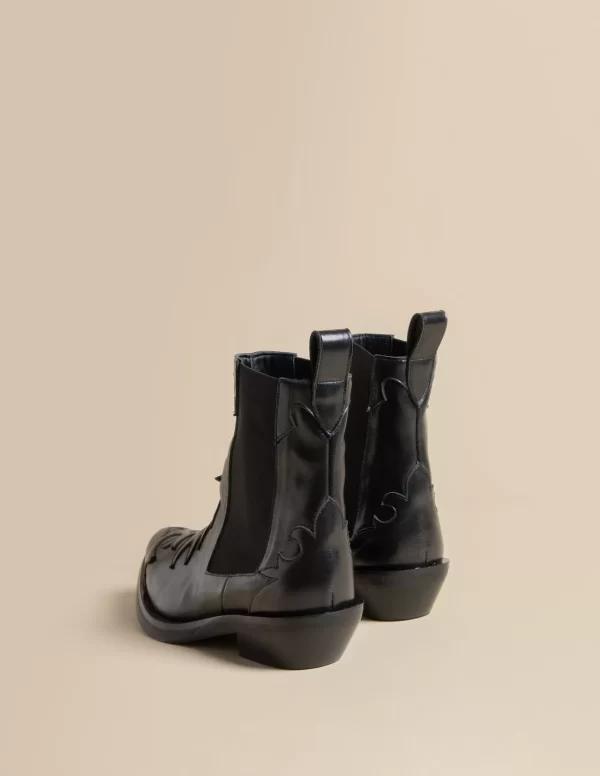 NÍCOLI BOTÍN COWBOY NEGRO< Zapatos