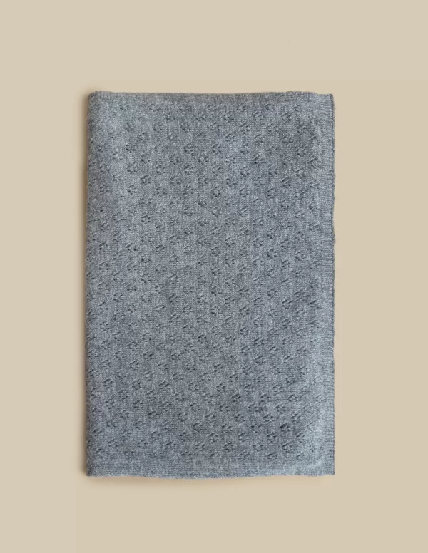 NÍCOLI BUFANDA PUNTO DIBUJO GRIS< Bufandas | Bufandas