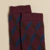 NÍCOLI CALCETIN GEOMéTRICO AZUL< Calcetines | Calcetines