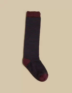 NÍCOLI CALCETIN RAYAS AZUL< Calcetines | Calcetines