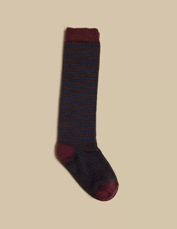 NÍCOLI CALCETIN RAYAS AZUL< Calcetines | Calcetines