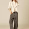 camisa_cruda_raya_marrn_l_2.webp NÍCOLI CAMISA CRUDA RAYA MARRÓN LUREX< Camisas