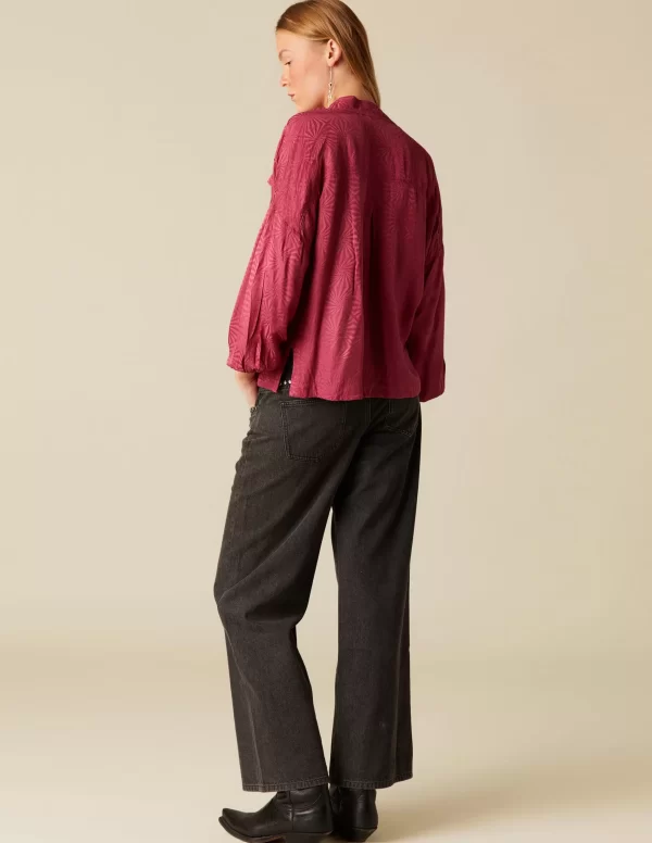 NÍCOLI CAMISA JACQUARD FRESA< Camisas