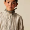 NÍCOLI CAMISA RAYA AZUL MOSTAZA< Camisas