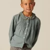 NÍCOLI CAMISA VERDE PESPUNTE MOSTAZA< Camisas