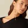 NÍCOLI CAMISETA ASIMéTRICA NEGRA< Camisetas | Tops