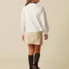 NÍCOLI CAMISETA MANGA LARGA BLANCA< Camisetas
