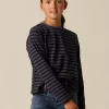NÍCOLI CAMISETA SOLIDARIA RAYA GRANDE AZUL< Camisetas