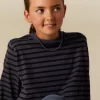 NÍCOLI CAMISETA SOLIDARIA RAYA GRANDE AZUL< Camisetas
