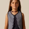 NÍCOLI CHALECO RAYA AZUL LUREX< Chalecos