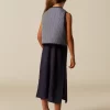 NÍCOLI CHALECO RAYA AZUL LUREX< Chalecos