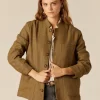 NÍCOLI CHAQUETA MAO ESPIGA MARRÓN< Ropa De Abrigo