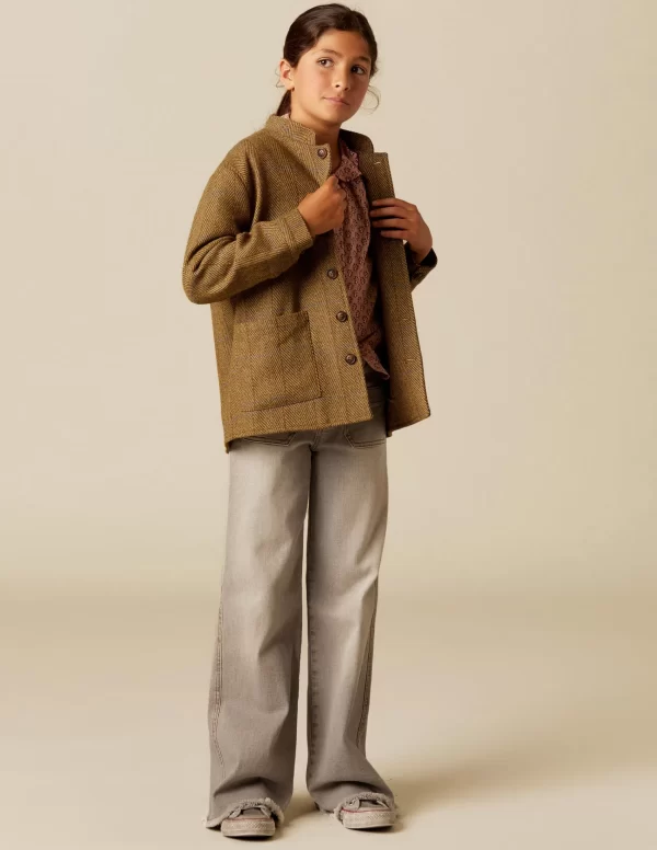 NÍCOLI CHAQUETA MAO ESPIGA MARRÓN< Ropa De Abrigo