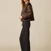 NÍCOLI CHAQUETA PAISLEY NEGRA< Ropa De Abrigo