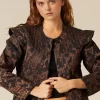 NÍCOLI CHAQUETA PAISLEY NEGRA< Ropa De Abrigo
