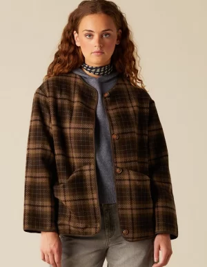 NÍCOLI CHAQUETÓN CUADROS< Ropa De Abrigo