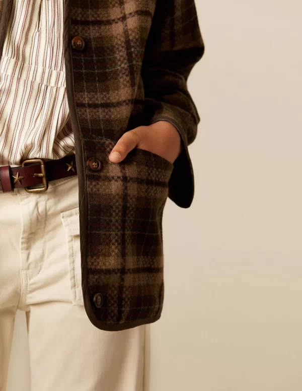 NÍCOLI CHAQUETÓN CUADROS< Ropa De Abrigo