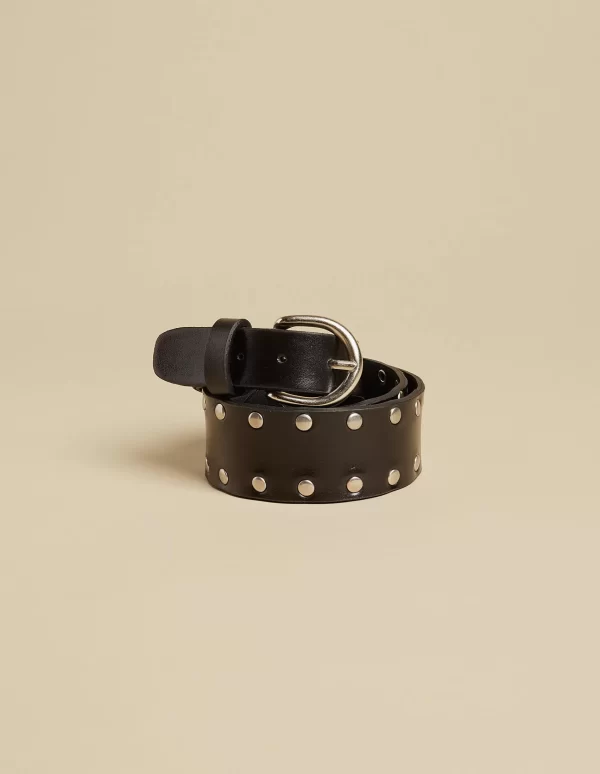 NÍCOLI CINTURÓN NEGRO TACHAS< Cinturones