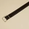 NÍCOLI CINTURÓN ZIG ZAG NEGRO< Cinturones